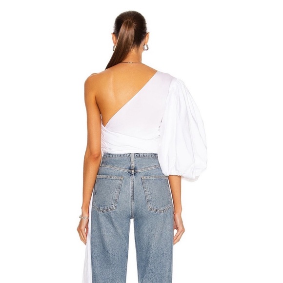 Fe Noel white asymmetrical top - Picture 3 of 11